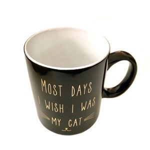 New Ceramic Cat Lover Coffee Mug with Inscription